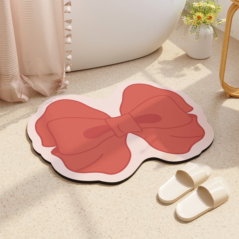 Decorative Bow-Shaped Bathroom Mat Bowlift