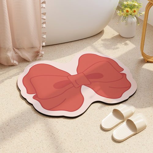 Decorative Bow-Shaped Bathroom Mat Bowlift
