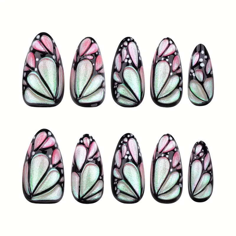 Artistic Butterfly Nail Art Extensions Bowlift