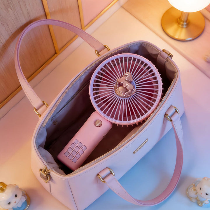 Ladies portable hand fan with creative horse design Bowlift
