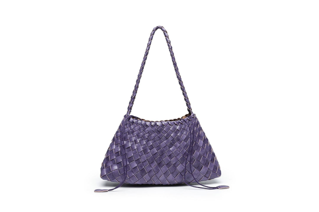 Textured Woven Slouchy Shoulder Bag Bowlift