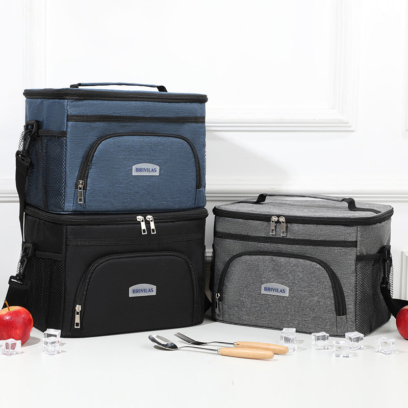 Insulated Multi-Pocket Lunch Cooler Bag