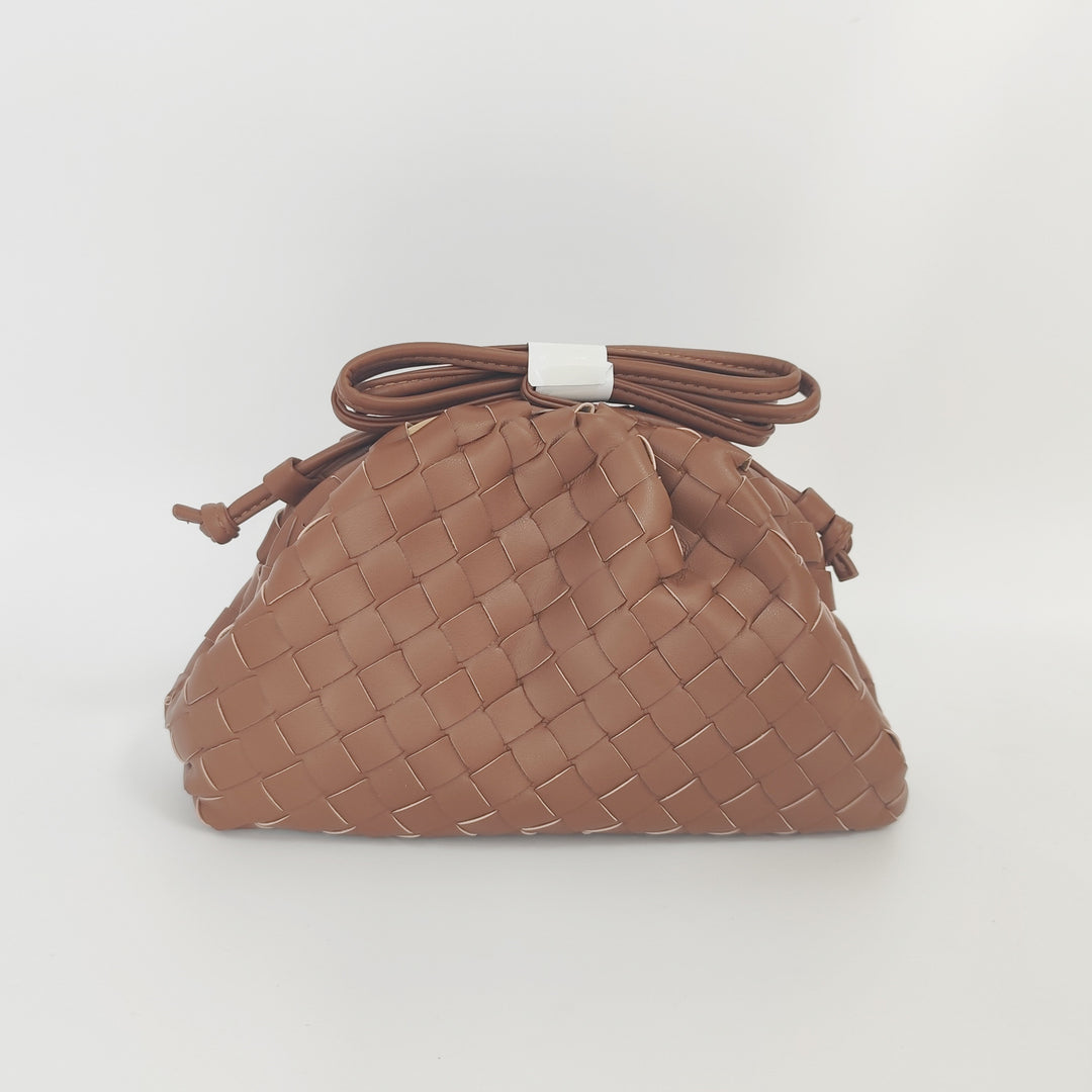 Textured Woven Handheld Clutch Bowlift