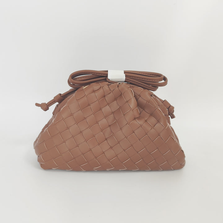 Textured Woven Handheld Clutch Bowlift