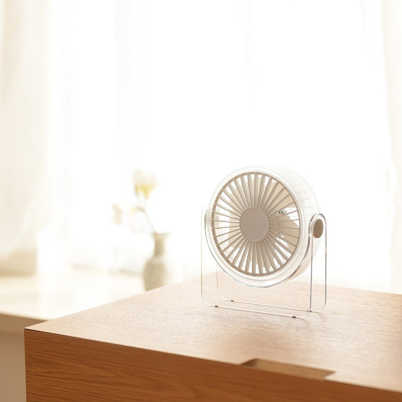 Unisex compact portable USB fan with adjustable head and quiet motor Bowlift