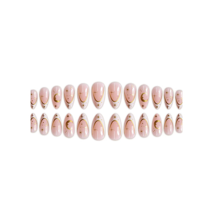 Artistic Starlit Nail Art Extensions Bowlift