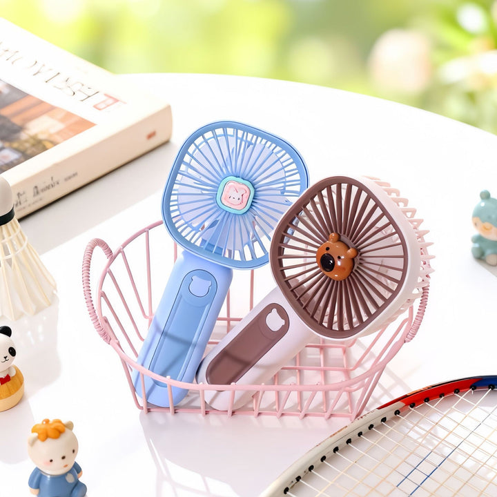 Women's Portable Handheld Fan with Ergonomic Design and USB Connection Bowlift
