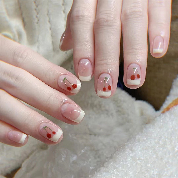 Glossy Gel Nail Extensions Bowlift
