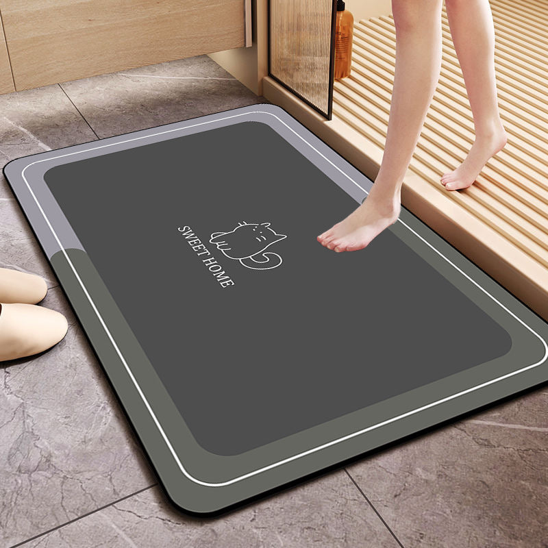 Absorbent Memory Foam Bathroom Mat Bowlift