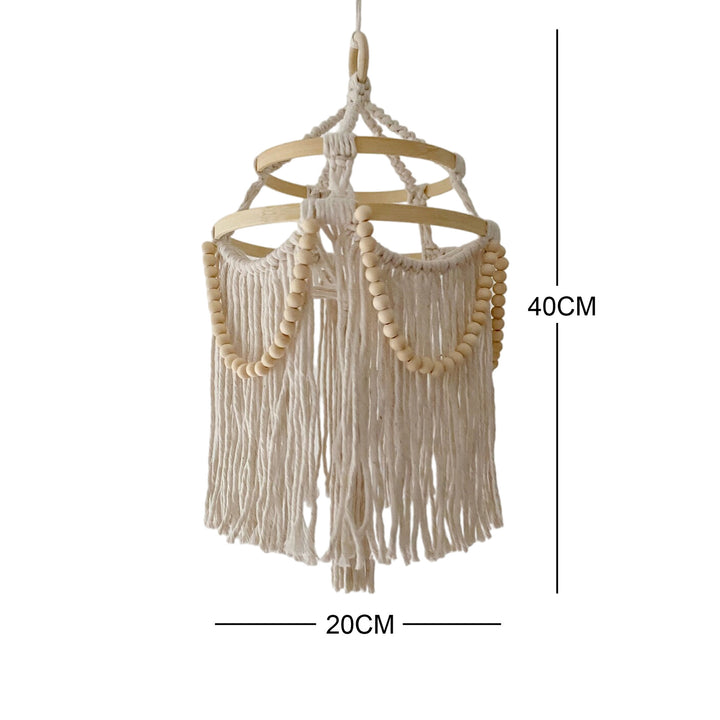 Bohemian Macrame Hanging Light Bowlift
