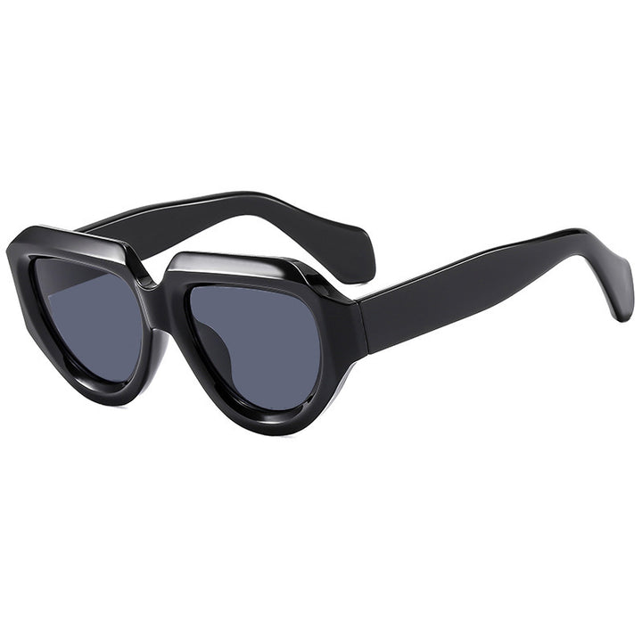 Women's fashionable sunglasses with unique, angular frame Bowlift