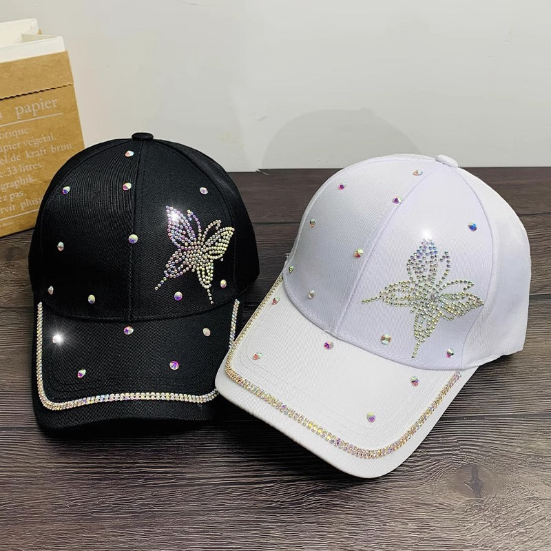 Women's Rhinestone-Embellished Baseball Cap Bowlift