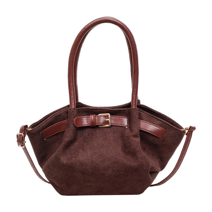 WoChic Suede Satchel Bag Bowlift