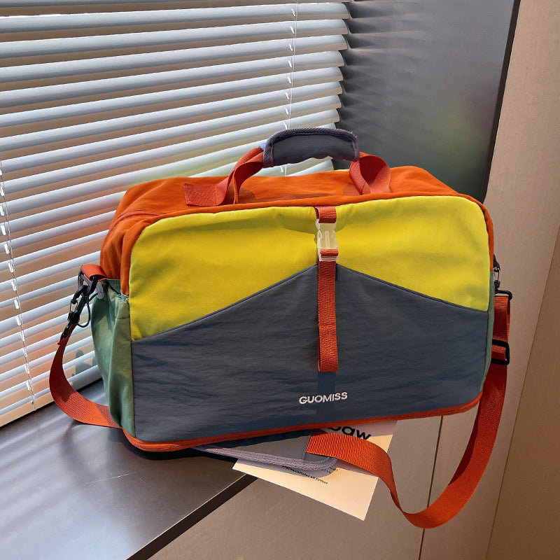 Colorful Multi-Pocket Travel Duffle Bag