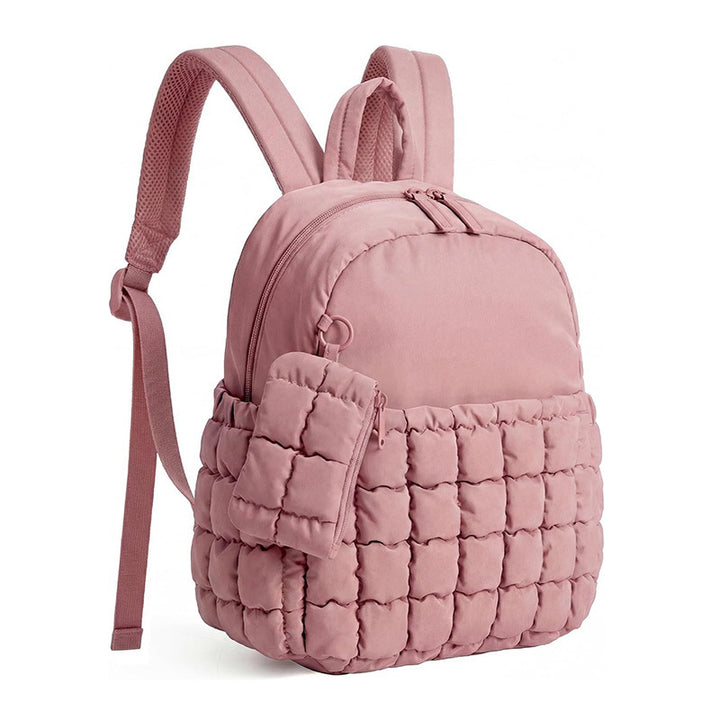 Quilted Puffer Backpack Bowlift