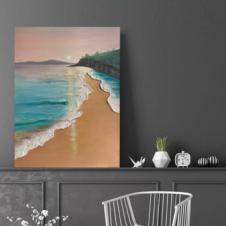 Coastal Landscape Textured Art