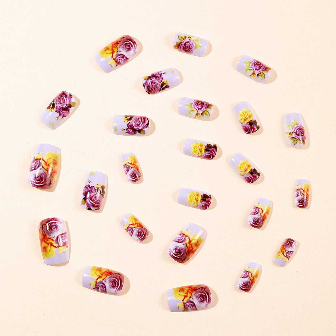 Floral Artistic Nail Wraps Bowlift