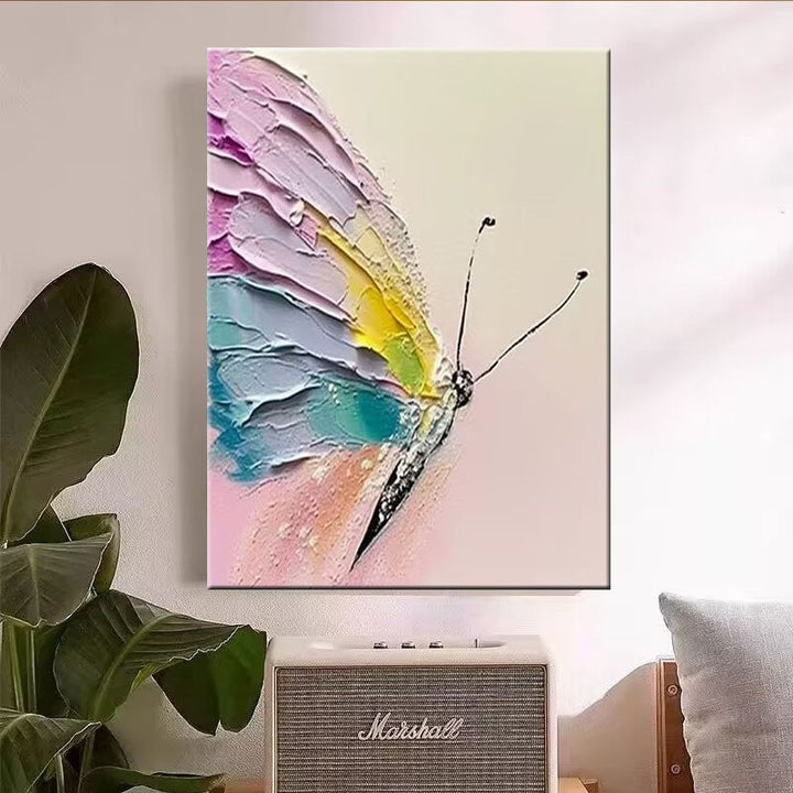Abstract Butterfly Canvas Art