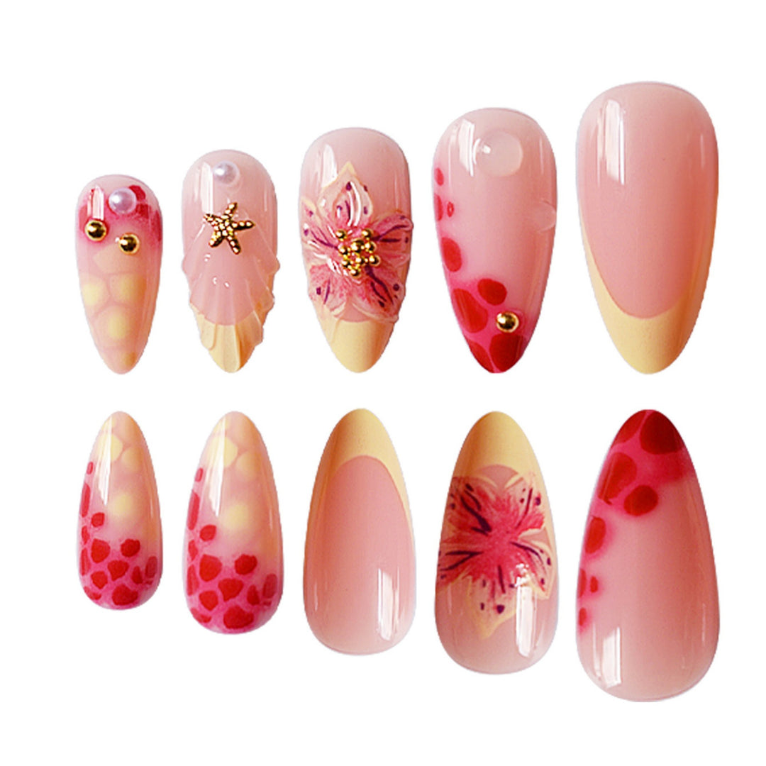 Artistic Floral Nail Art Extensions Bowlift 1787913534