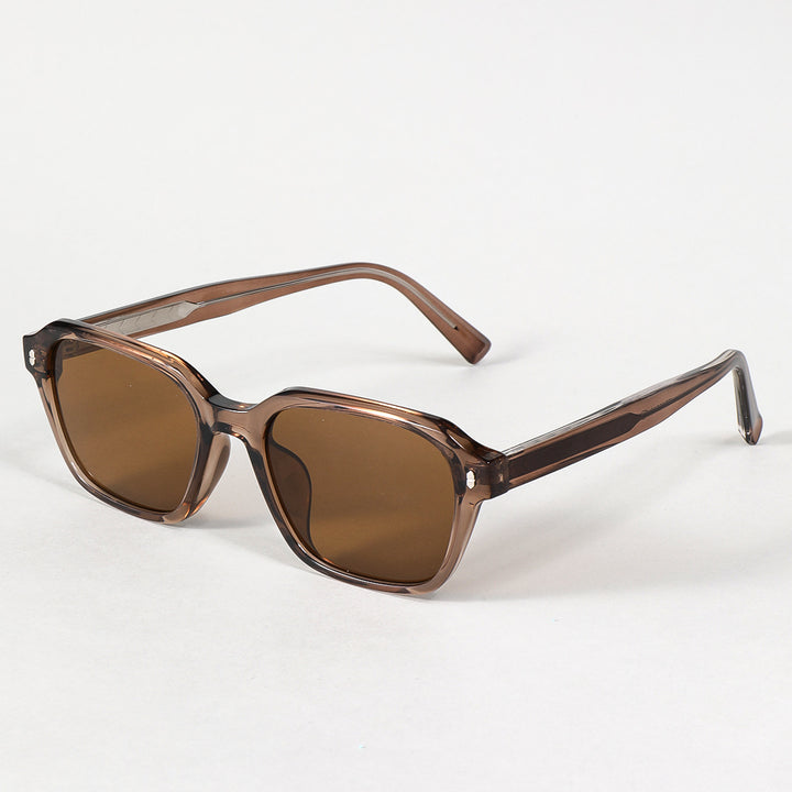 Women's rectangular sunglasses with trendy transparent frame Bowlift