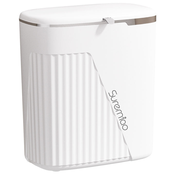 Women compact wall waste bin with lid and odor-tight system Bowlift