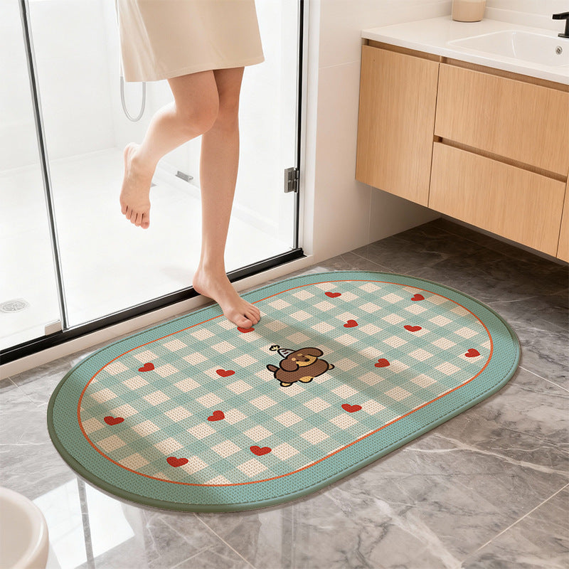 Cute Cartoon Cat Bath Mat Bowlift
