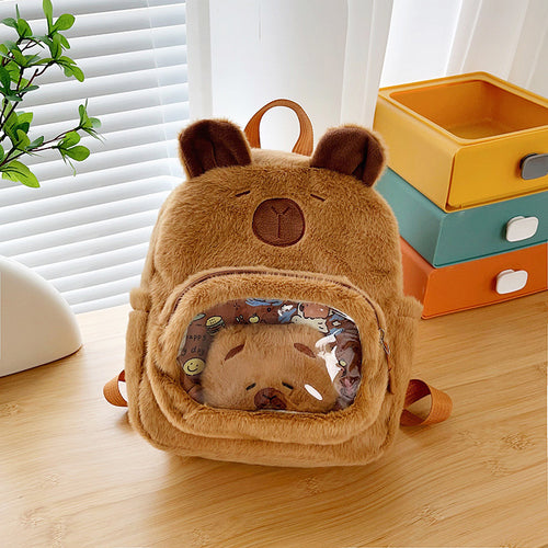 Plush Bear Design Mini Backpack