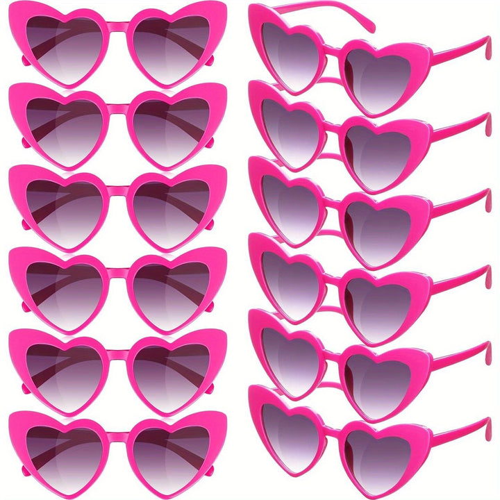 Heart-Shaped Retro Sunglasses Bowlift