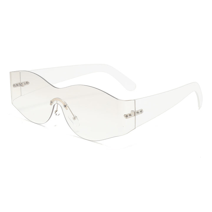 Ladies fashionable sunglasses in a futuristic look Bowlift