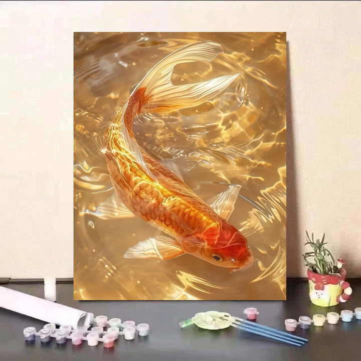 DIY Koi Fish and Water Lily Painting Kit Bowlift