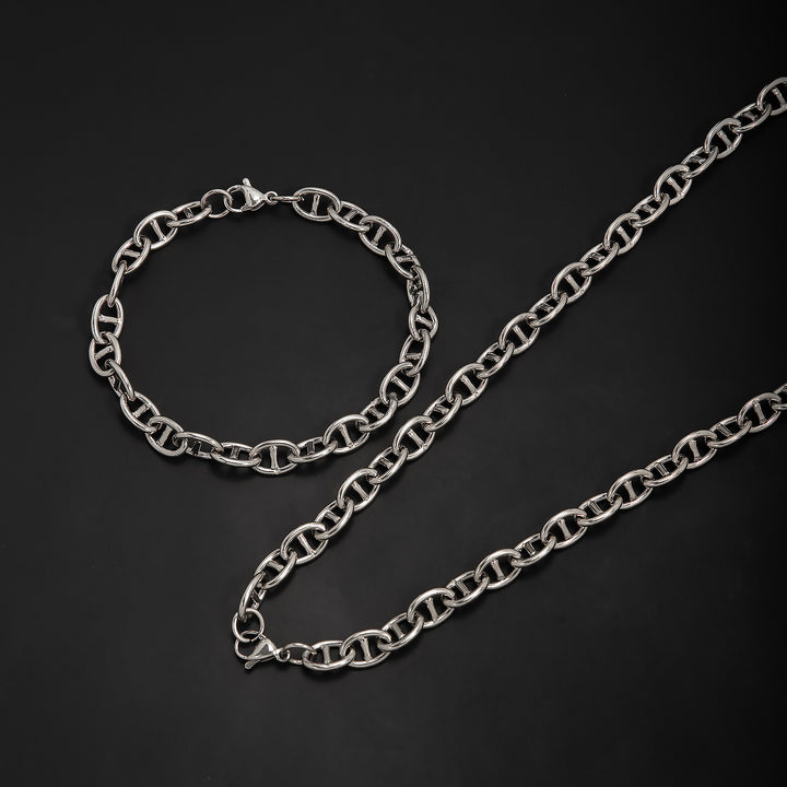 Elegant Interlinked Chain Jewelry Set Bowlift