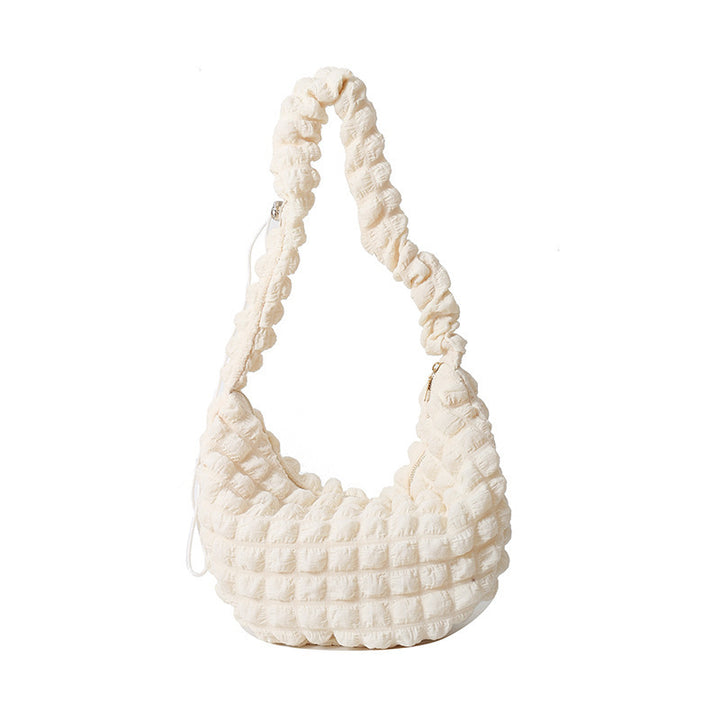 WoTextured Fabric Hobo Bag Bowlift