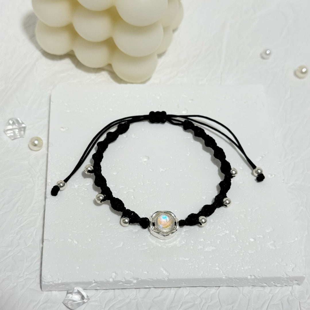 Adjustable Knot Bracelet with Gemstone Bowlift