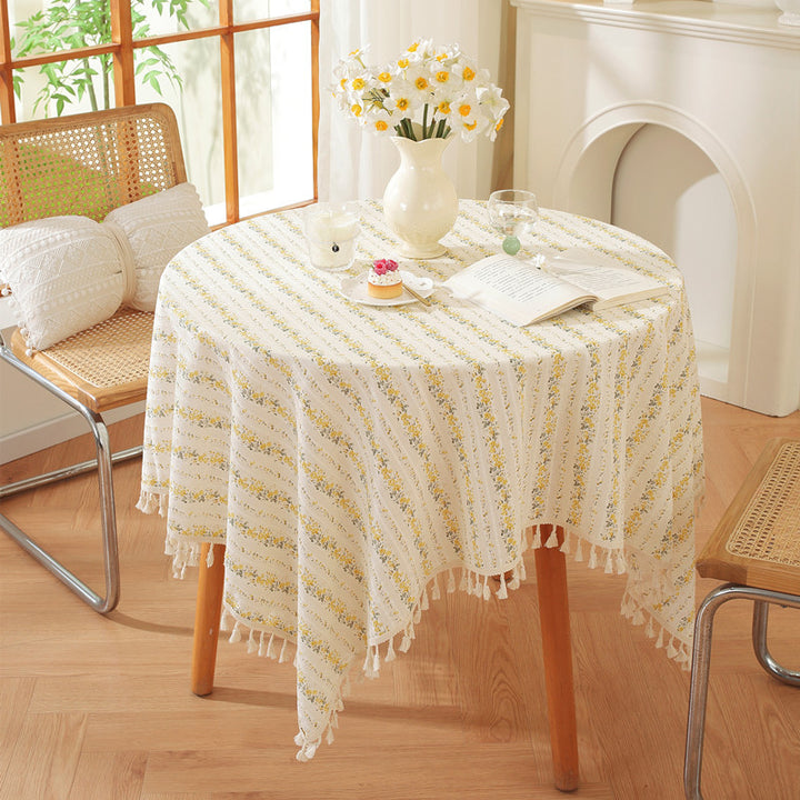 Floral Patterned Tablecloth