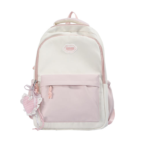 Cute Heart Design School Backpack