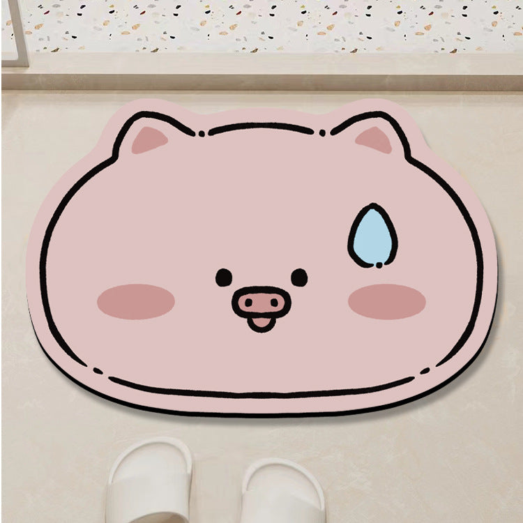 Cartoon Sheep Bath Mat Bowlift