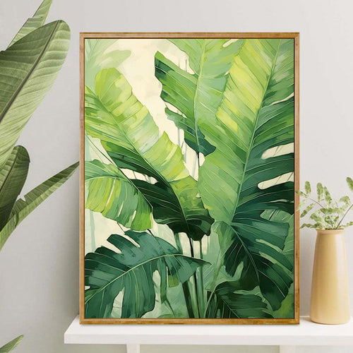 Tropical Leaf Canvas Artwork Bowlift