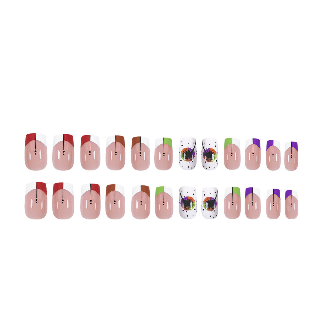 Artful nail art with gradient and floral accents Bowlift