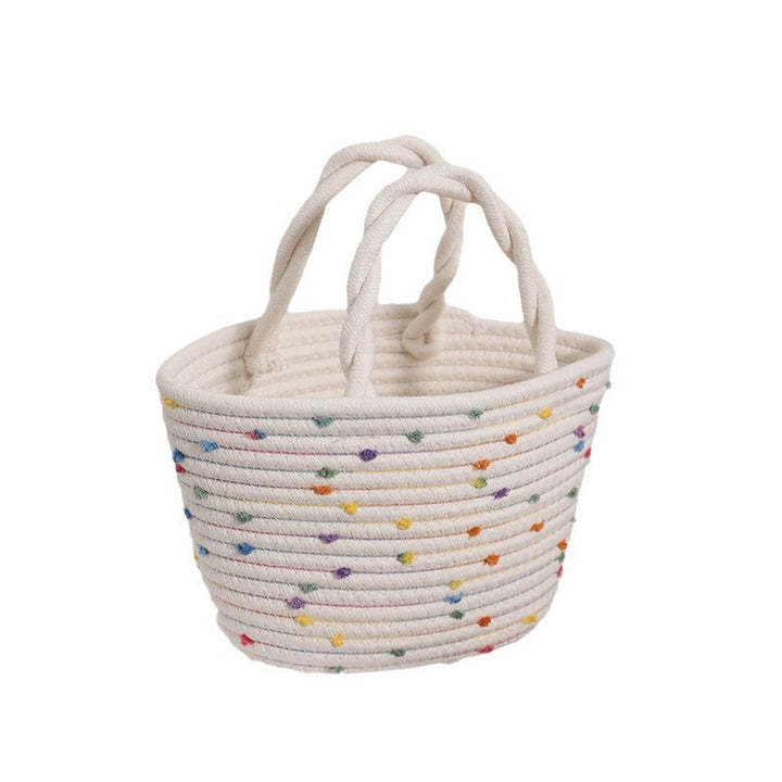 Decorative cotton basket bag Bowlift