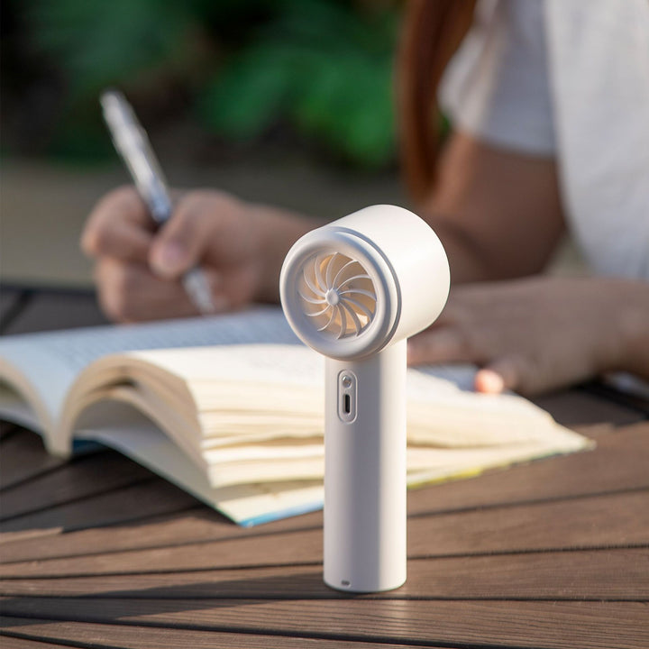 Cooling Multi-Speed Quiet Portable Rechargeable Handheld and Desktop Fan with LED Battery Display Bowlift