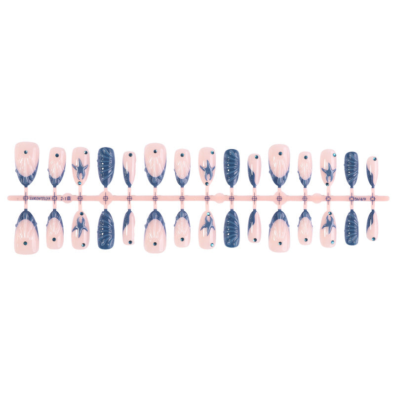Artistic Nail Design Set with Oceanic Elements Bowlift