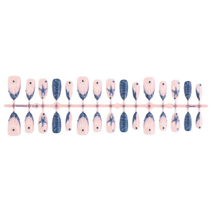 Artistic Nail Design Set with Oceanic Elements Bowlift