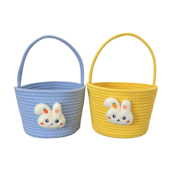Ladies decorative basket with cute rabbit motif Bowlift