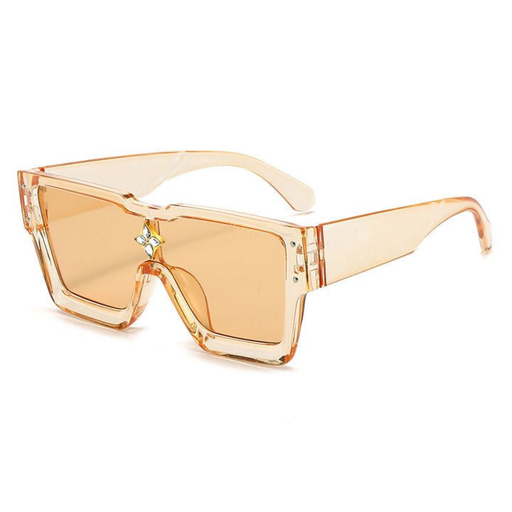 Bold Geometric Shield Sunglasses