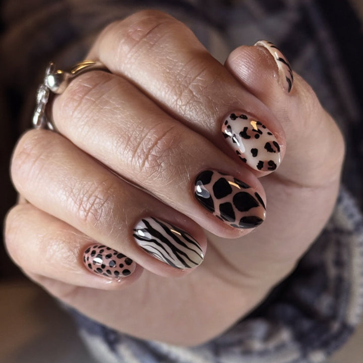 Artful nail art in animal design Bowlift