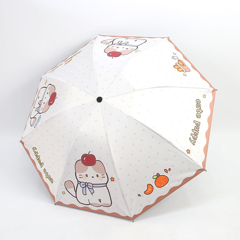 Women's Kawaii Folding Umbrella Bowlift