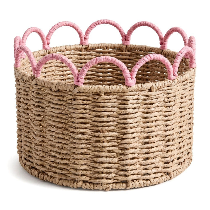 Decorative storage basket with wave pattern Bowlift