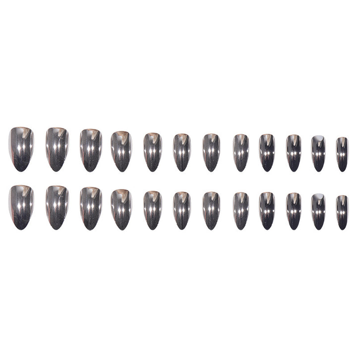 Long Pointed Press-On Nails with High Gloss Finish Bowlift