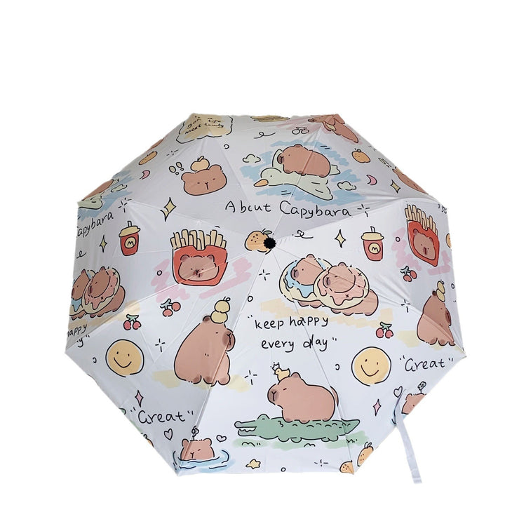 Women's Foldable Umbrella with Animal Motifs Bowlift