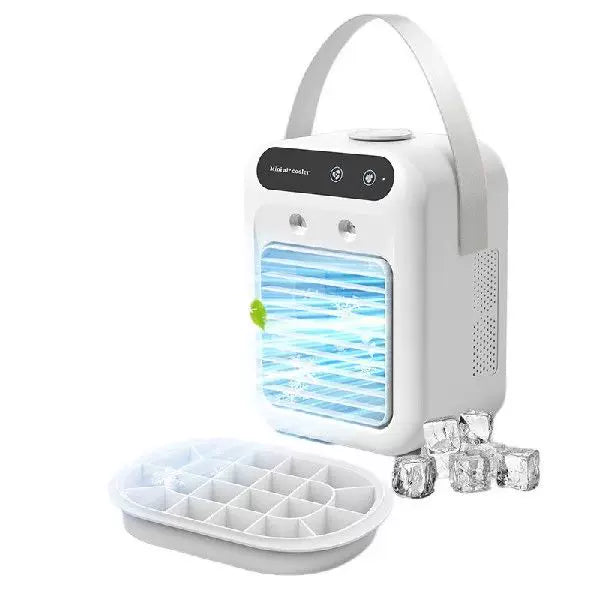 Unisex One Size Compact Desktop Micro Air Cooler with Top Fill Water Reservoir Removable Filter and Adjustable Louvers Bowlift